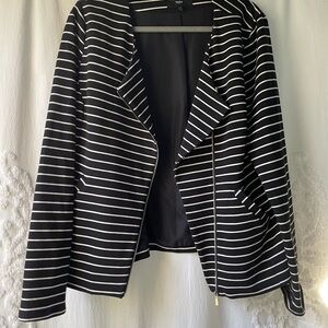 Mossimo Supply Co Black and White Striped Blazer